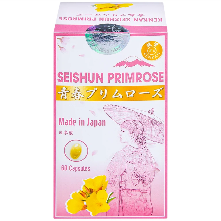 Viên uống Kenkan Seishun Primrose cải thiện các triệu chứng của phụ nữ tiền mãn kinh (60 viên)
