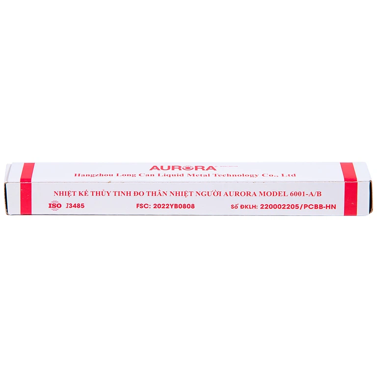 Nhiệt kế thủy tinh Aurora HMP 6001-A/B đo thân nhiệt có vạch chia độ rõ nét (12 Cái)