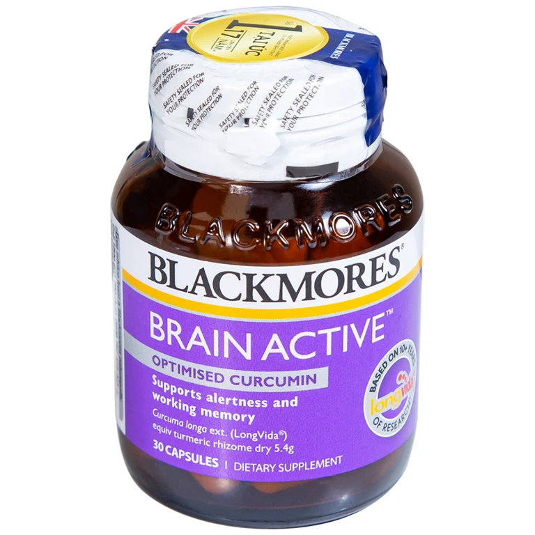 Viên uống Blackmores Brain Active hỗ trợ tỉnh táo và cải thiện trí nhớ (30 viên)