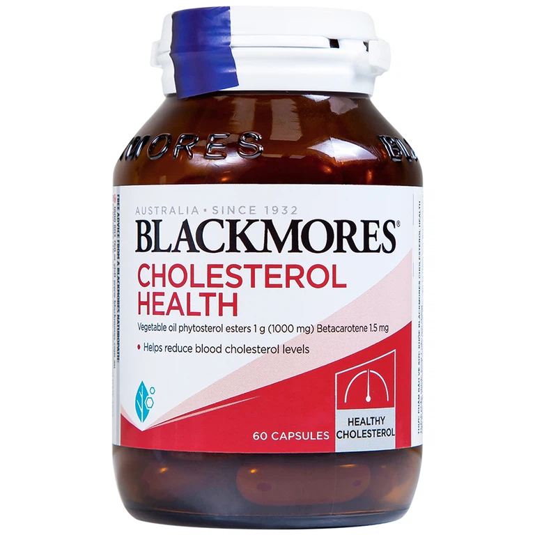 Viên uống Blackmores Cholesterol Health hỗ trợ giảm cholesterol máu (60 viên)