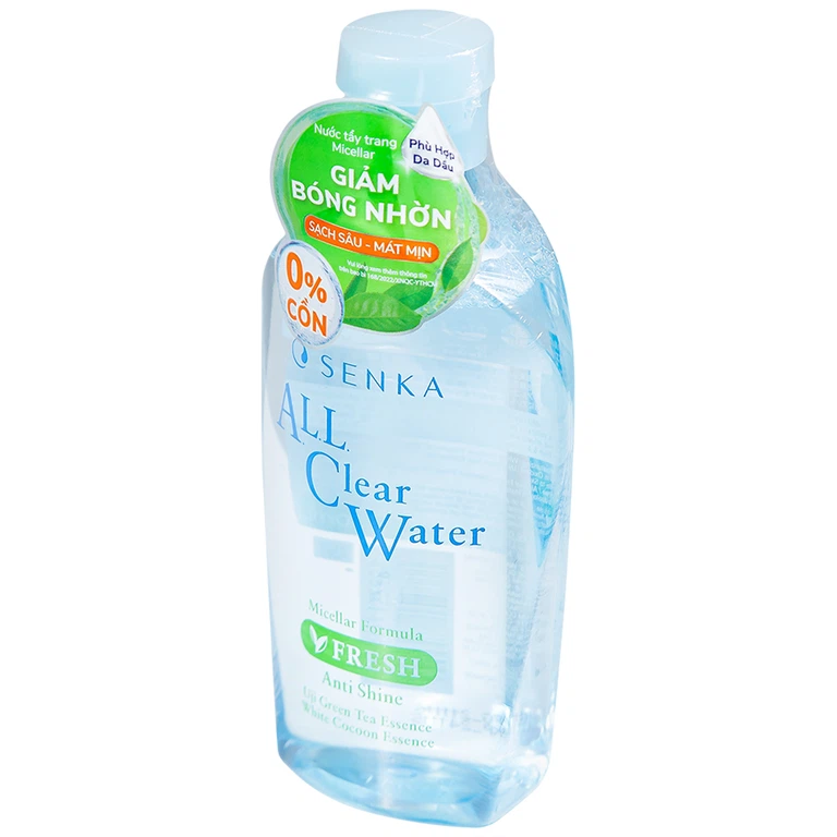 Nước tẩy trang không cồn Senka Micellar All Clear Water Fresh (230ml)