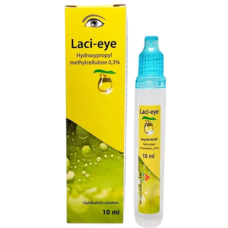 Thuốc Laci-eye 0.3% CPC1HN làm dịu các cảm giác khô mắt, cay, ngứa, cộm (10ml)