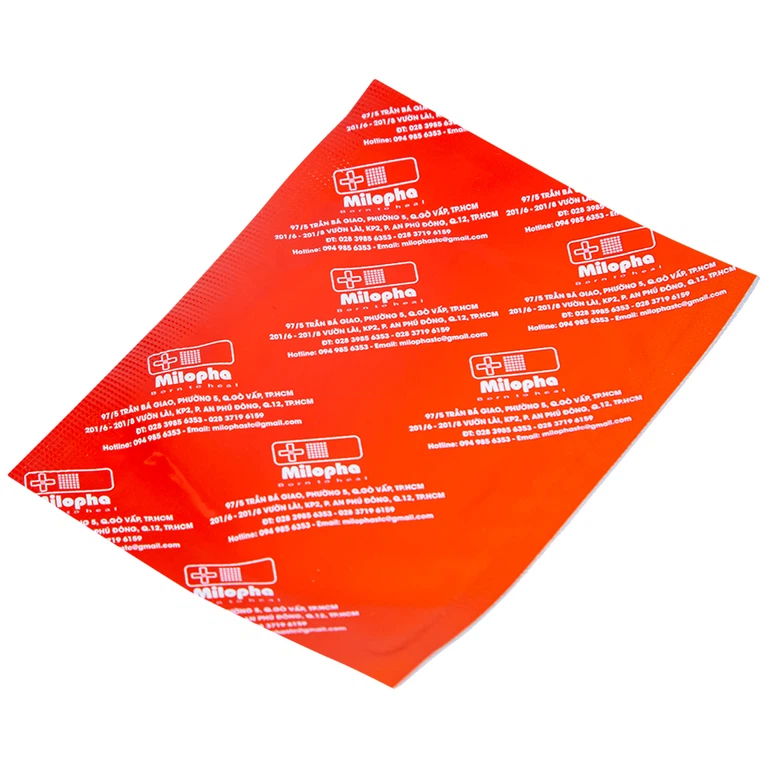 Gạc tiệt trùng Vaseline Petrolatum Gauze Milovas đắp vào vết thương bỏng, da bị khô nứt (10 miếng)