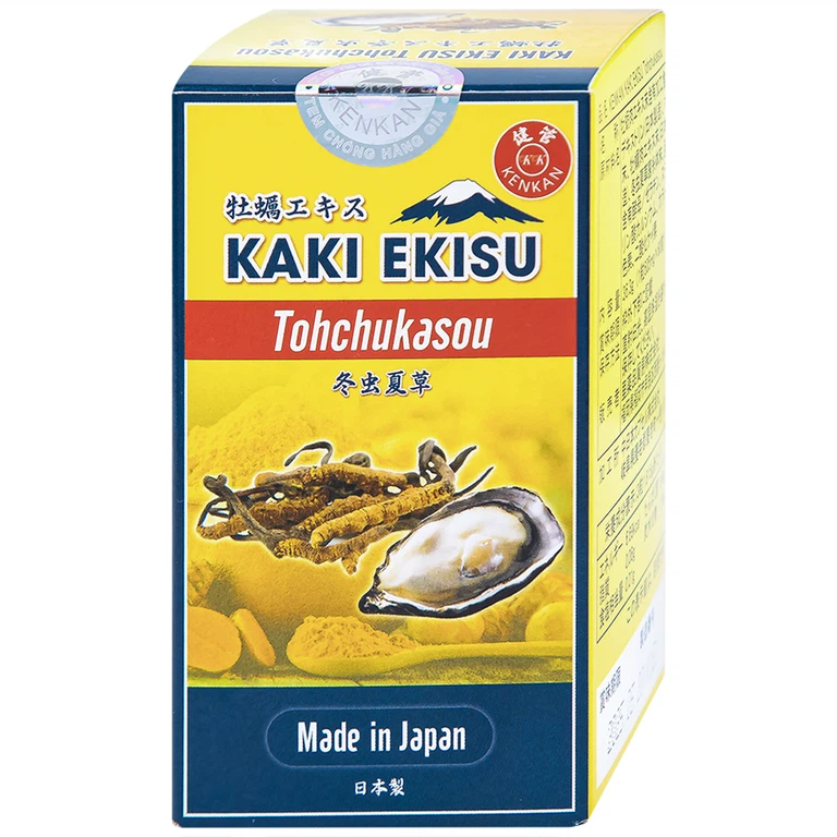 Viên uống Kaki Ekisu Tohchukasou Kenkan hỗ trợ tăng cường sinh lý nam giới (60 viên)
