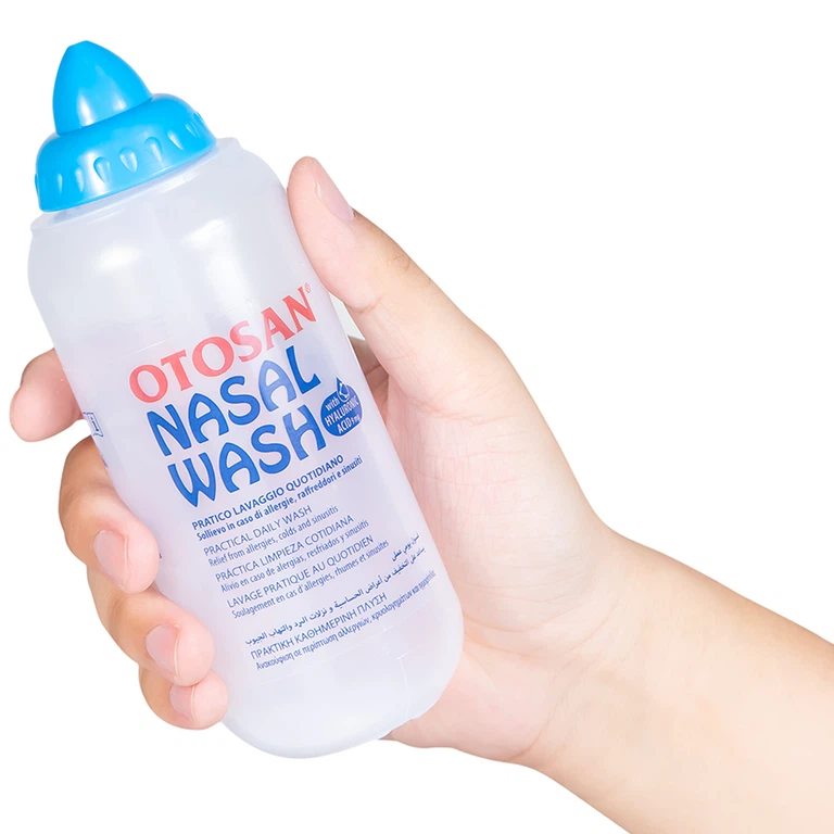 Bộ rửa xoang mũi Otosan Nasal Wash làm sạch sâu, hồi phục chứng viêm mũi dị ứng (1 kít + 30 gói)