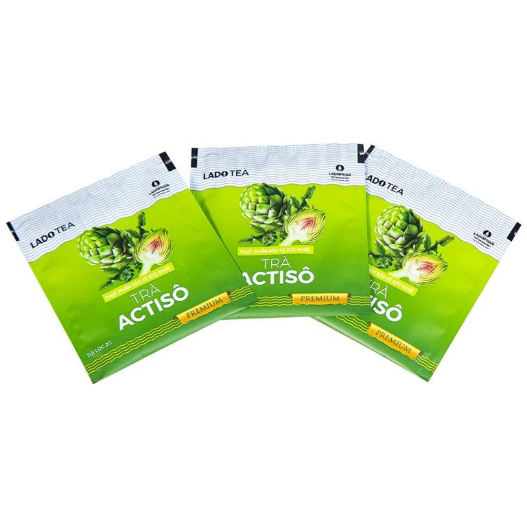 Trà Actisô Premium Ladophar hỗ trợ bảo vệ gan, tăng cường chức năng gan (20 túi x 2g)