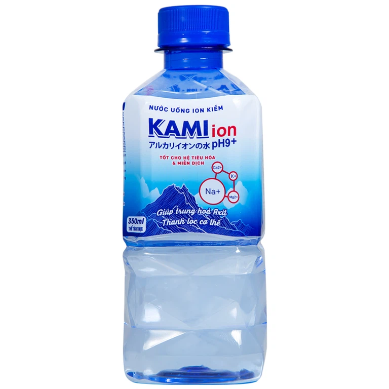 Nước uống ion kiềm Kami-Ion PH9 Plus bổ sung các ion và khoáng chất (350ml)