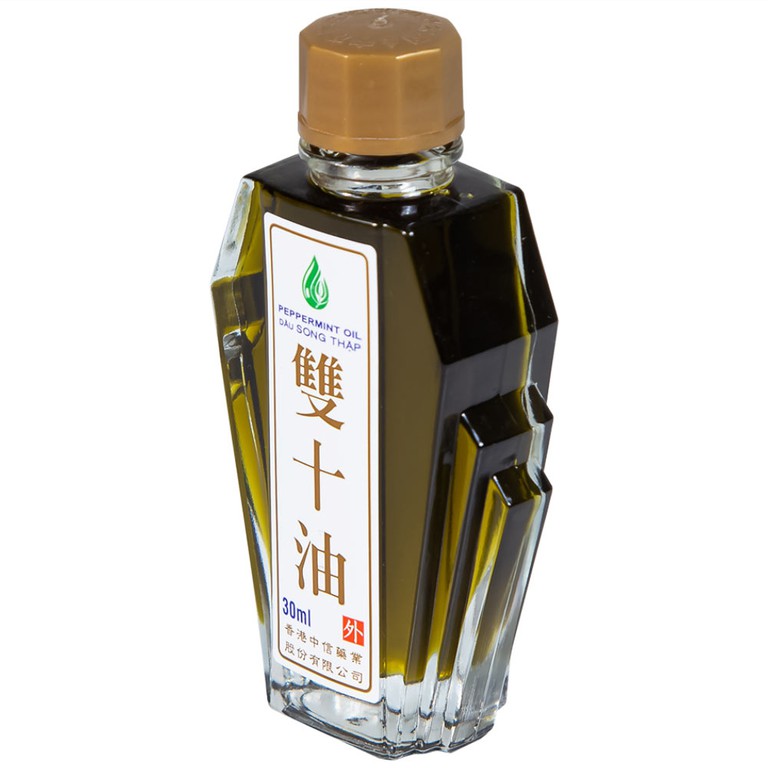 Dầu Song Thập Peppermint Oil Hong Kong Zung Seon hỗ trợ điều trị cảm lạnh, nghẹt mũi (30ml)