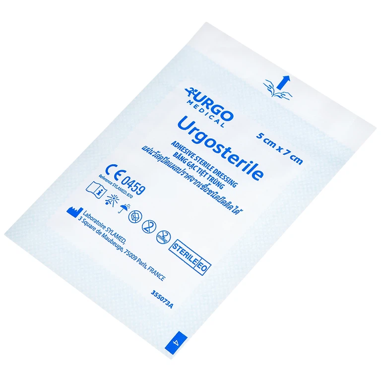 Băng dán có gạc Urgosterile size 5cm x 7cm băng các vết thương do phẫu thuật, khâu, chấn thương (50 miếng)