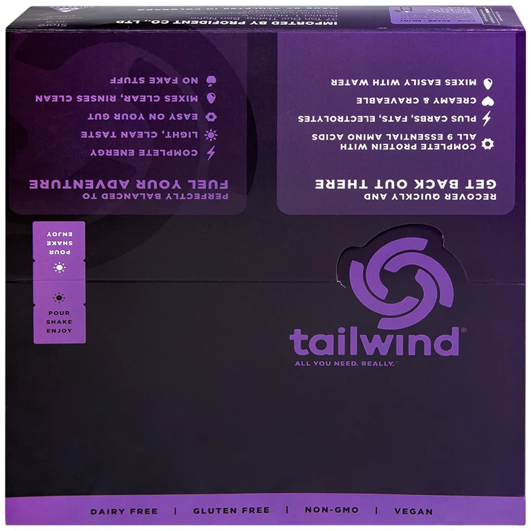 Bột năng lượng Recovery Mix Tailwind Chocolate bổ sung chất điện giải, năng lượng và bù nước (14 gói x 61g)