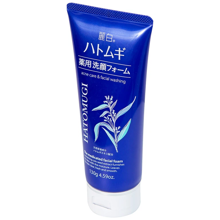 Sữa rửa mặt Reihaku Hatomugi Acne Care and Facial Washing ngừa mụn, dưỡng ẩm và làm sáng da (130g)