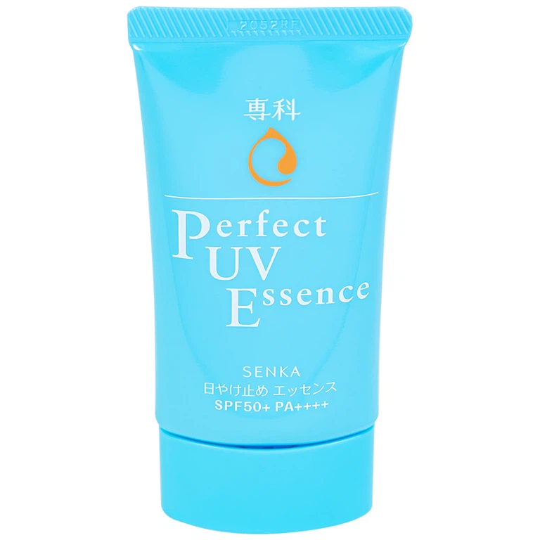 Chống nắng dạng Essence Senka Perfect UV Essence SPF50+ PA++++ dành cho mặt, nâng tông da (50g)