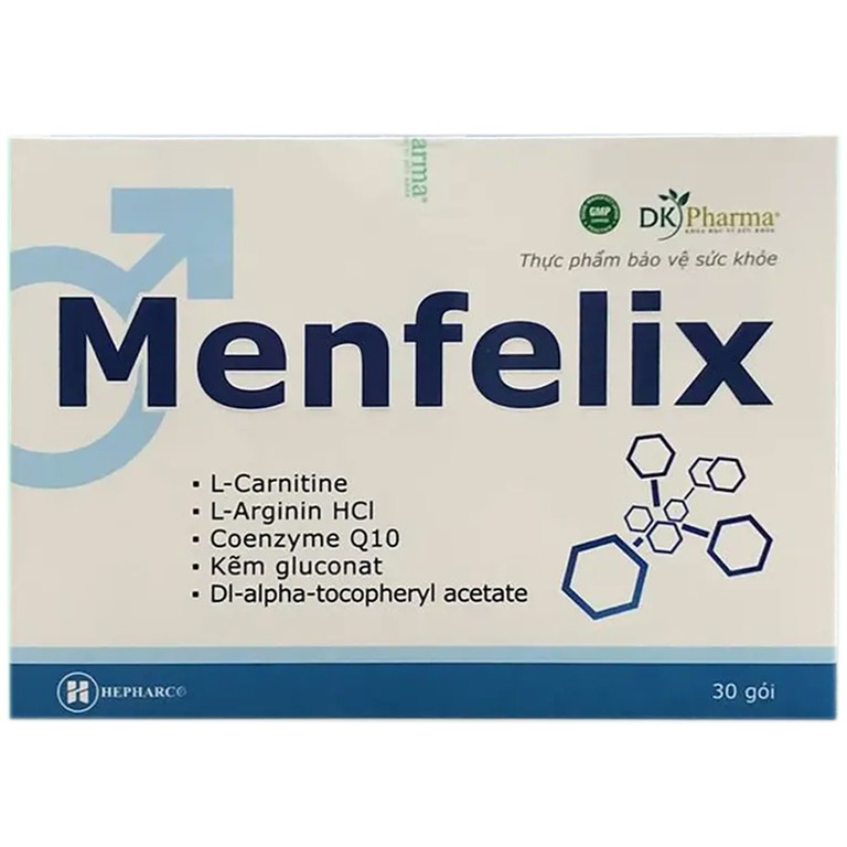 Bột uống Menfelix Hepharco cung cấp các dưỡng chất, hỗ trợ tăng cường sinh lý nam (30 gói)