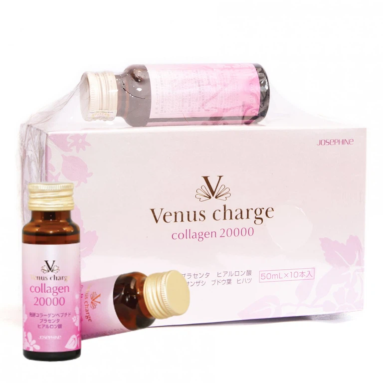 Dung dịch Venus charge Collagen 20000 Josephine bổ sung collagen (10 chai x 50ml)