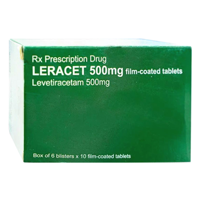 Thuốc Leracet 500mg J.URIACH điều trị các cơn co giật (6 vỉ x 10 viên)