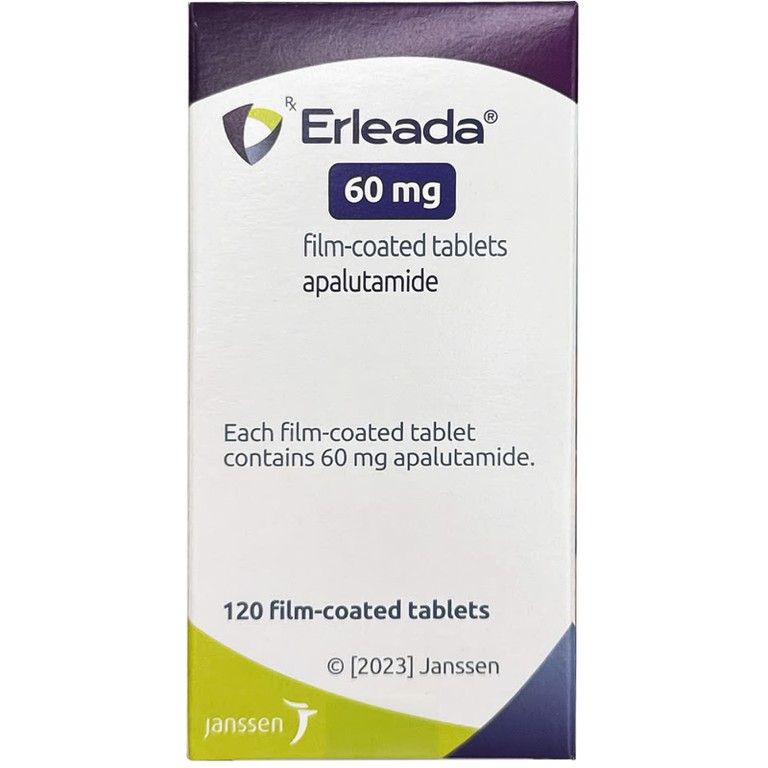 Thuốc Erleada 60mg Janssen điều trị các bệnh lý về ung thư tuyến tiền liệt (120 viên)