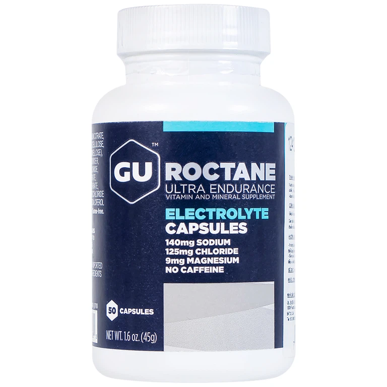 Viên muối điện giải GU Roctane Electrolyte Capsules bổ sung năng lượng và chất điện giải (50 viên)