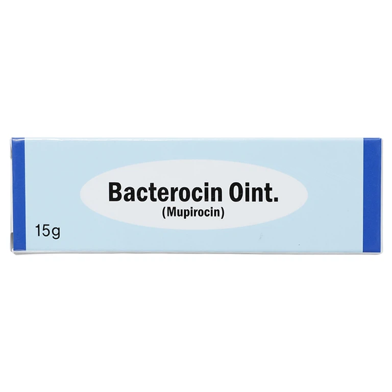 Thuốc mỡ Bacterocin Oint 15g Kolmar điều trị bệnh chốc lở, viêm nang lông, mụn mủ 