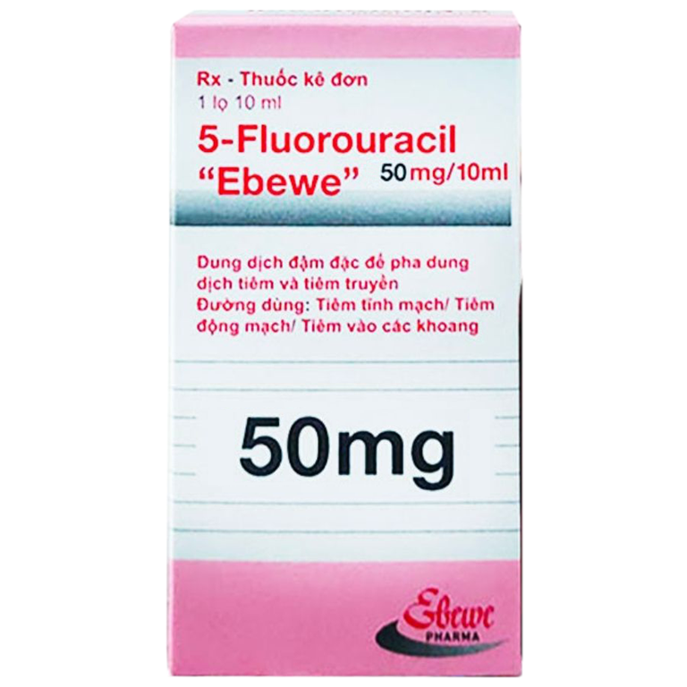 Thuốc 5-Fluorouracil 50mg Novartis điều trị giảm nhẹ trong nhiều loại ung thư (10ml)