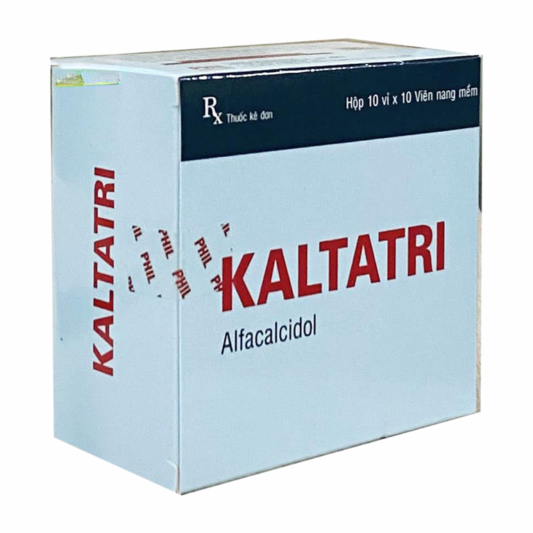 Thuốc Kaltatri Phil điều trị loạn dưỡng xương do thận, cường tuyến cận giáp (10 vỉ x 10 viên)