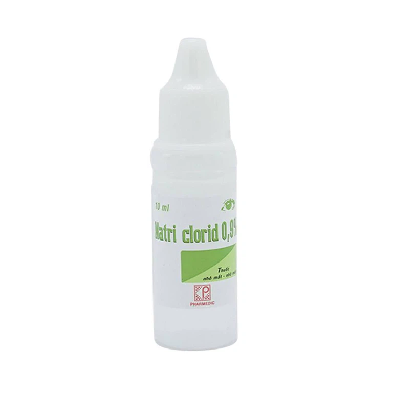 Thuốc nhỏ mắt, nhỏ mũi Natri Clorid 0,9% Pharmedic hỗ trợ rửa mắt, rửa mũi, phụ trị nghẹt mũi, sổ mũi (10ml)