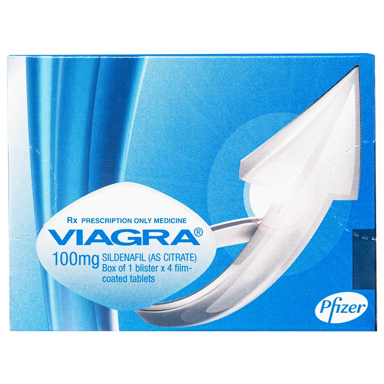 Thuốc Viagra 100mg Viatris điều trị rối loạn cương dương (1 vỉ x 4 viên)