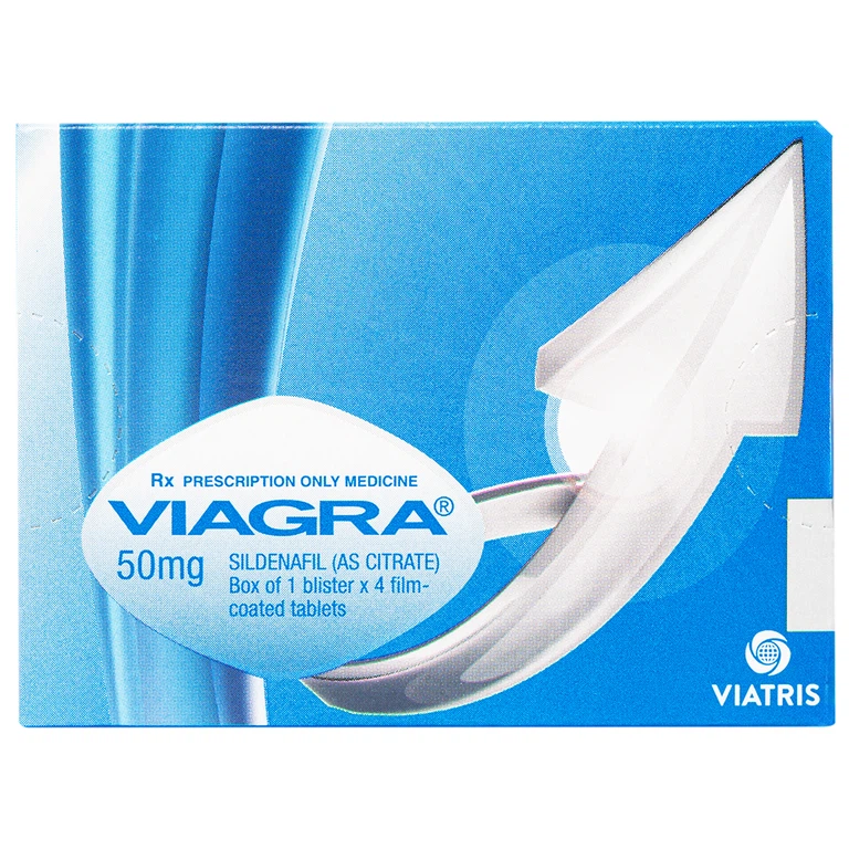 Thuốc Viagra 50mg Viatris điều trị rối loạn cương dương (1 vỉ x 4 viên)