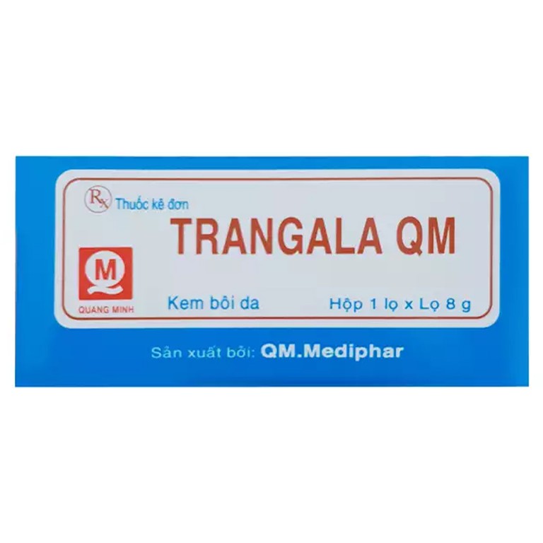 Kem bôi da Trangala QM 8g Mediphar điều trị chàm, vết côn trùng cắn, viêm da tiếp xúc