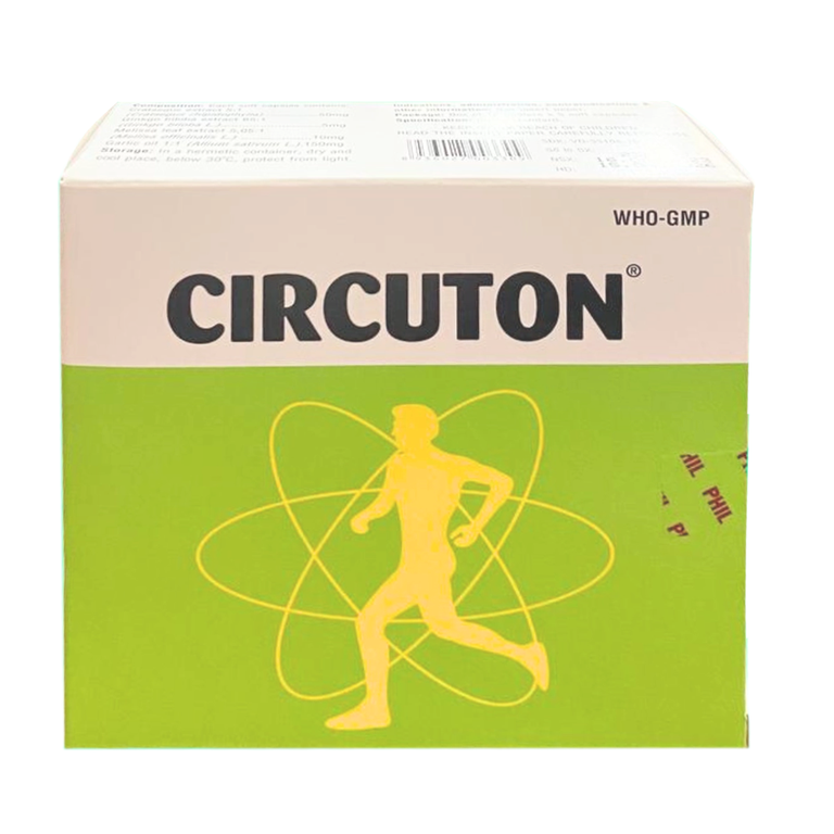 Thuốc Circuton Phil Inter Pharma cải thiện tuần hoàn máu, điều hòa huyết áp (12 vỉ x 5 viên)