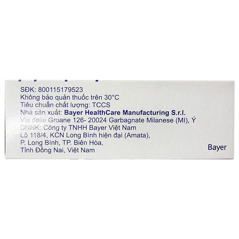 Thuốc Ciprobay 500mg Bayer điều trị nhiễm trùng (1 vỉ x 10 viên)