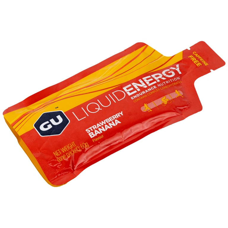 Thực phẩm bổ sung GU Gel Liquid Energy Strawberry Banana 60g bổ sung năng lượng trong các hoạt động thể thao