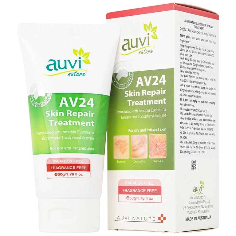 Gel tắm Auvi Nature AV24 Skin Repair Treatment giúp cung cấp độ ẩm cho da (50g)