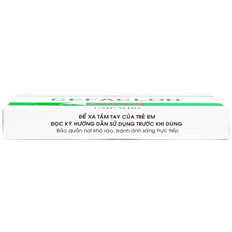 Thuốc Cefaclor 375mg Mebiphar điều trị nhiễm khuẩn đường hô hấp (1 vỉ x 10 viên)