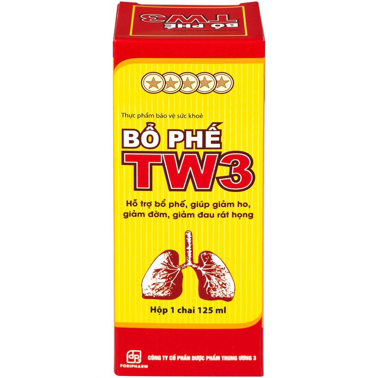 Cao lỏng Bổ Phế TW3 hỗ trợ giảm ho, giảm đờm, giảm đau rát họng, viêm phế quản (125ml)