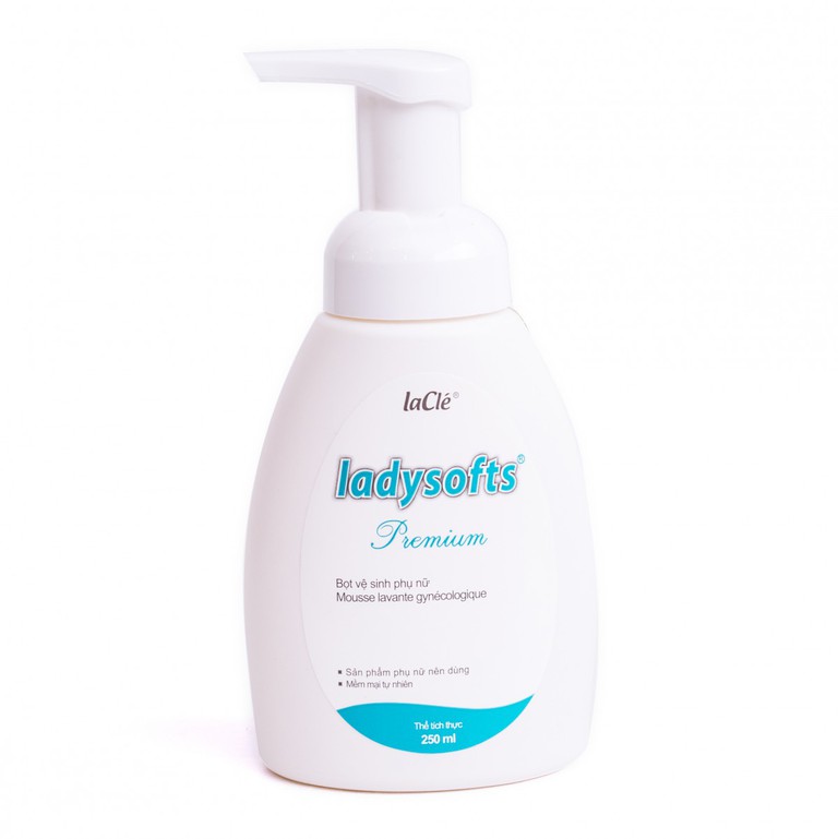 Bọt vệ sinh phụ nữ Ladysofts Premium Xanh hỗ trợ rửa sạch vùng kín và duy trì độ pH tự nhiên (250ml)