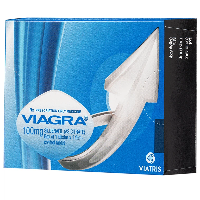 Thuốc Viagra 100mg Pfizer điều trị rối loạn cương dương (1 vỉ x 1 viên)