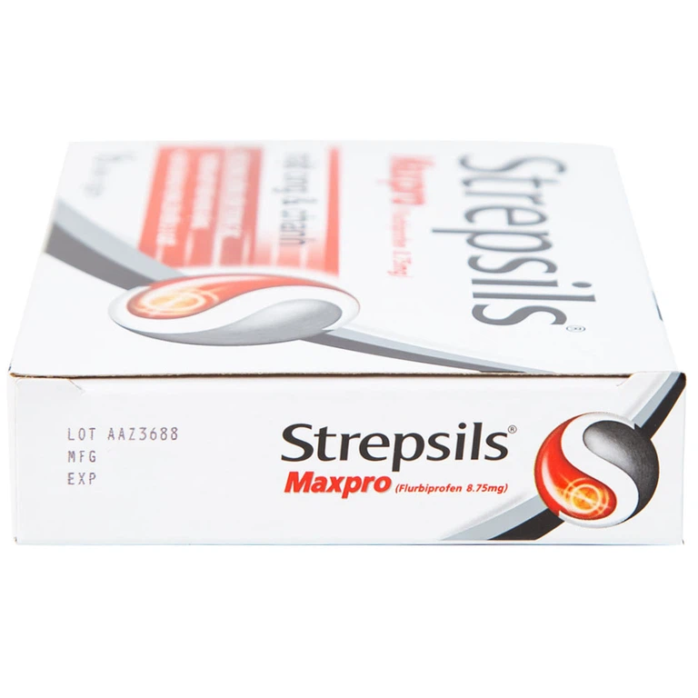 Viên ngậm Strepsils Maxpro mật ong & chanh chống viêm, làm giảm đau họng (2 vỉ x 8 viên)