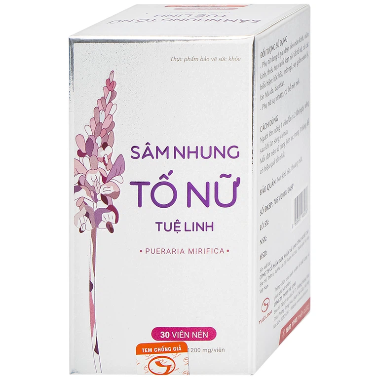 Viên nén Sâm Nhung Tố Nữ Tuệ Linh hỗ trợ tăng cường nội tiết tố nữ (Hộp 30 viên)