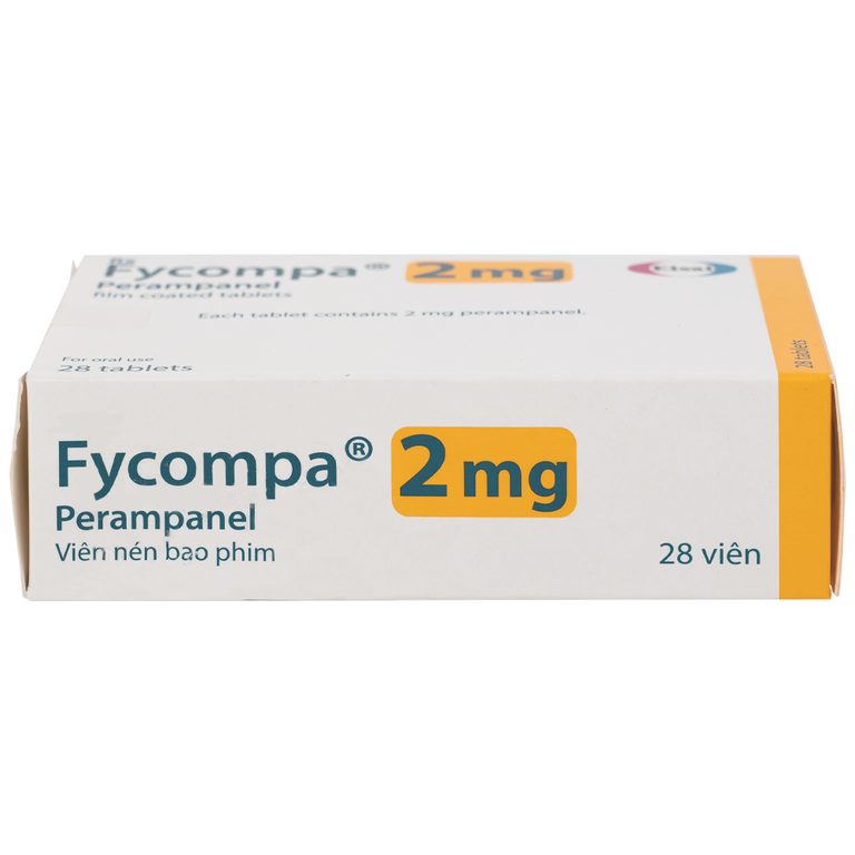 Thuốc Fycompa 2mg Eisai điều trị bổ trợ cơn động kinh (2 vỉ x 14 viên)