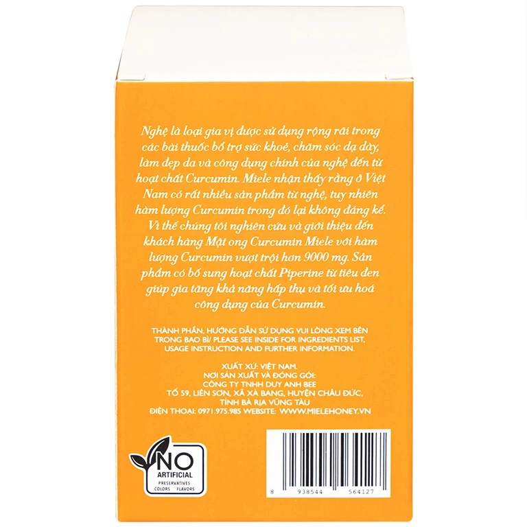 Mật Ong Curcumin Miele (250g)