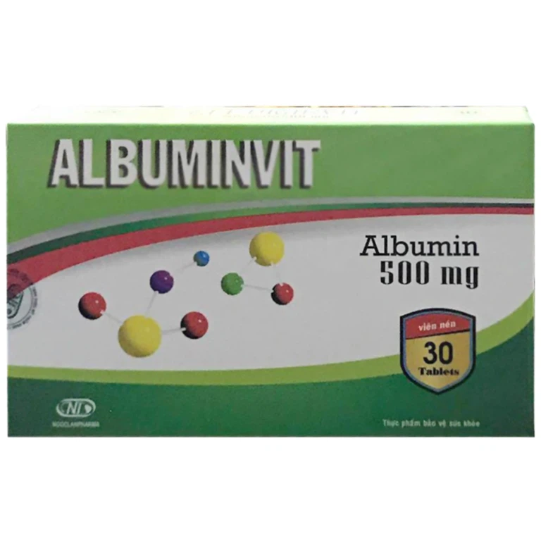 Viên uống Albuminvit 500mg Armephaco hỗ trợ, tăng cường chức năng gan (30 viên)