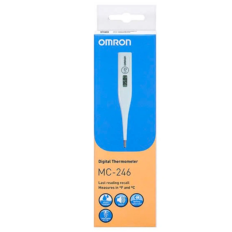 Nhiệt kế điện tử Omron MC-246 đo nhiệt độ cho trẻ khi sốt