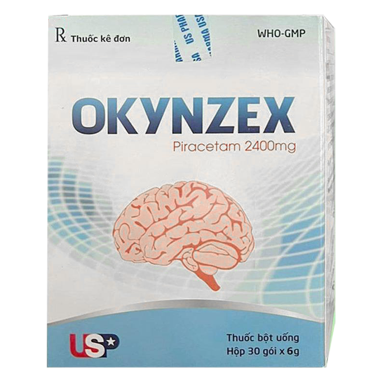 Thuốc Okynzex US Pharma điều trị triệu chứng rối loạn thần kinh, rối loạn trí nhớ, suy giảm tập trung (30 gói x 6g)