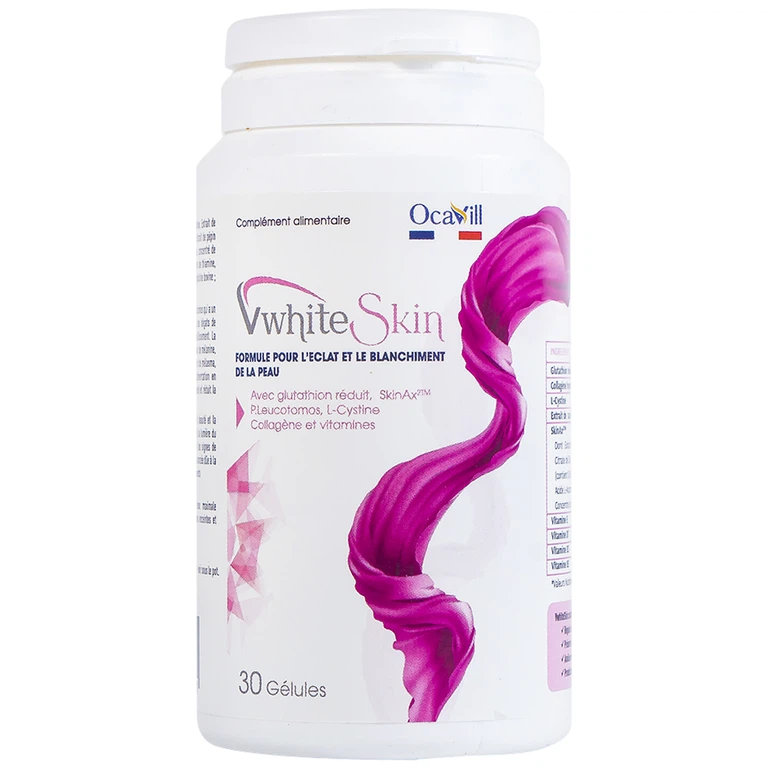 Viên uống VwhiteSkin Ocavill hỗ trợ duy trì độ ẩm cho da (30 viên)