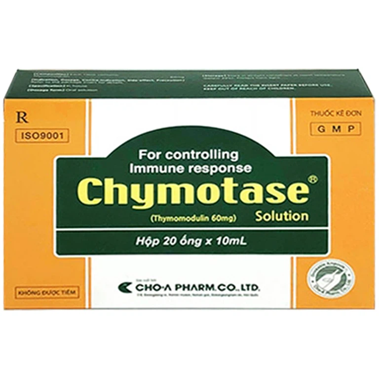 Thuốc Chymotase 60mg CHO-A hỗ trợ tăng cường miễn dịch (20 ống x 10 ml)