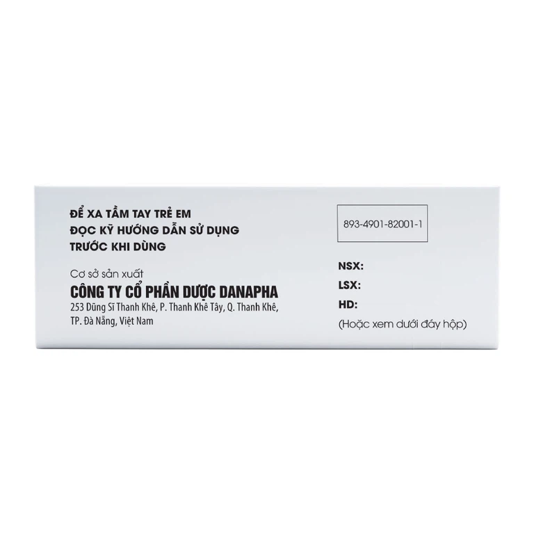 Dung dịch PVP - IODINE 10% Danapha sát trùng vết thương hoặc vết bỏng bề mặt (20ml)