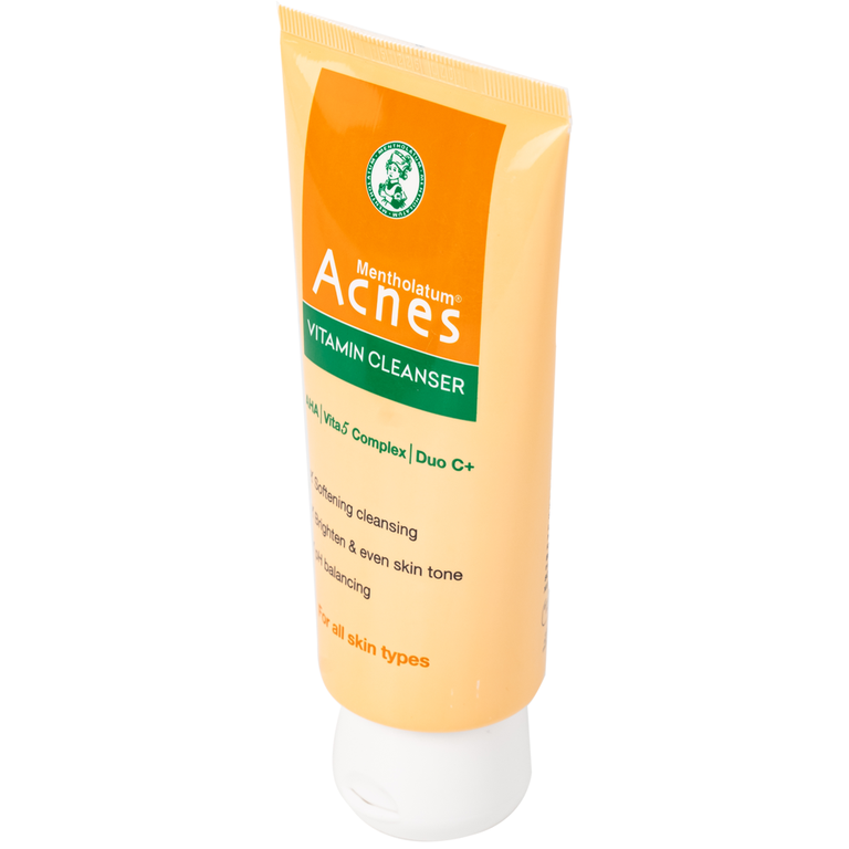 Kem rửa mặt Acnes Vitamin Cleanser Rohto phục hồi làn da sau mụn, mờ sẹo và giảm nhanh thâm mụn (100g)