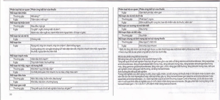 Thuốc Cresemba 100mg Pfizer điều trị nhiễm nấm Aspergillus xâm lấn và nhiễm nấm Mucorales (2 vỉ x 7 viên)