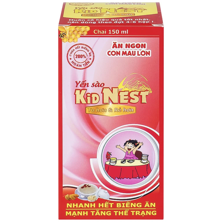 Yến sào Kid Nest Good Health giúp trẻ nhanh hết biếng ăn, ngủ ngon, tăng thể trạng (150ml)
