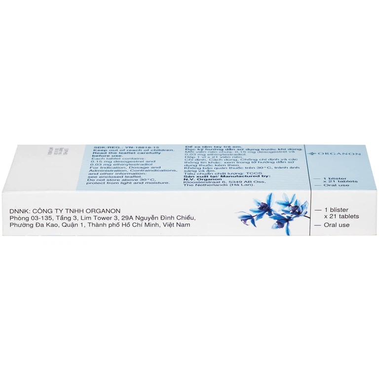 Thuốc tránh thai Marvelon Organon (21 viên)